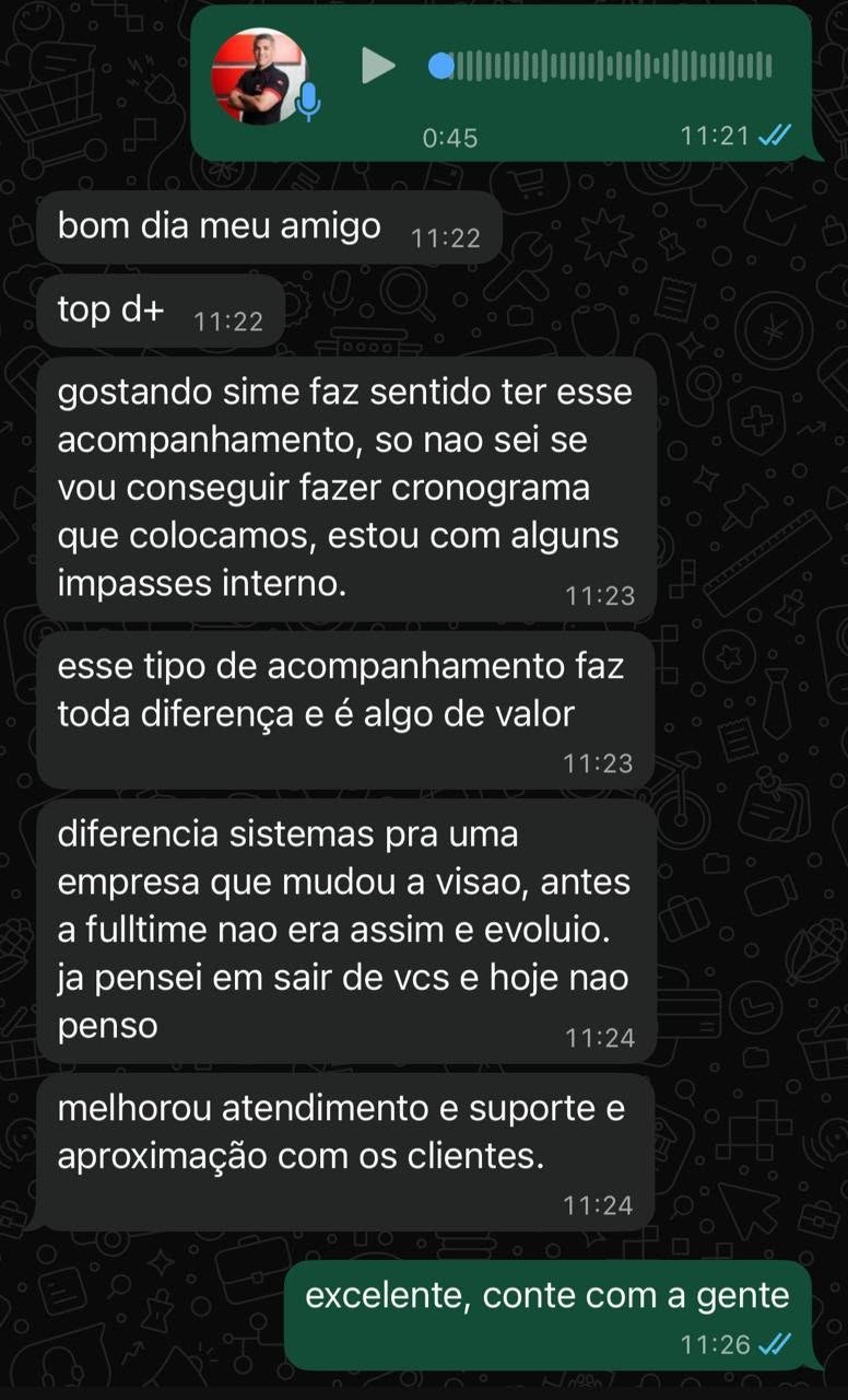 Depoimento de cliente